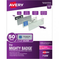 The Mighty Badge® Name Badge Kits - Plastic - Silver