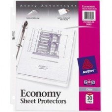 Avery® Economy Weight Sheet Protectors - For Letter 8 1/2" x 11" Sheet - Clear - Polypropylene - 30 / Pack