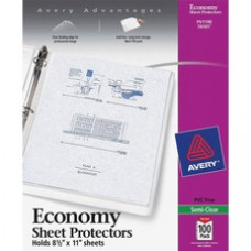 Avery® Economy Weight Sheet Protectors - For Letter 8 1/2