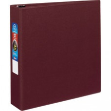 Avery® Heavy-Duty Binder, 2" One-Touch Rings, 540-Sheet Capacity, DuraHinge(R), Maroon (79362) - 2" Binder Capacity - Letter - 8 1/2" x 11" Sheet Size - 540 