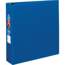 Avery® Heavy-Duty Binder, 2 One-Touch Rings, 540-Sheet Capacity, DuraHinge(R), Blue (79882) - 2" Binder Capacity - Letter - 8 1/2" x 11" Sheet Size - 540 Sheet Capacity - 3 x D-Ring Fastener(s) - 4 Internal Pocket(s) - 