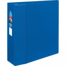 Avery® Heavy-Duty Binder, 4" Binder Capacity - Letter - 8 1/2" x 11" Sheet Size - 780 Sheet Capacity - 3 x D-Ring Fastener(s) - 4 Internal Pocket(s) - Chipboard, Poly - Blue - Recycled - 1 Each