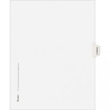 Avery® Individual Legal Dividers Allstate(R) Style, Letter Size, Side Tab EXHIBIT O (82121) - Printed Tab(s) - Character - O - 8.5