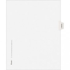 Avery® Individual Legal Dividers Allstate(R) Style, Letter Size, Side Tab EXHIBIT X (82130) - 1 Printed Tab(s) - Character - X - 8.5