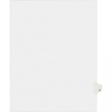 Avery® Individual Legal Dividers Allstate(R) Style, Letter Size, Side Tab V (82184) - 1 Printed Tab(s) - Character - V - 8.5