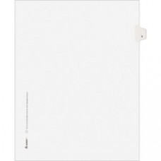 Avery® Individual Legal Dividers Allstate(R) Style, Letter Size, Side Tab #5 (82203) - 1 Printed Tab(s) - Digit - 5 - 8.5