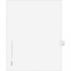 Avery® Individual Legal Dividers Allstate(R) Style, Letter Size, Side Tab #91 (82289) - 1 Printed Tab(s) - Digit - 91 - 8.5