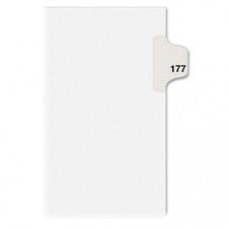Avery® Individual Legal Dividers Avery® Style, Letter Size, Side Tab #177 (82393) - 1 x Divider(s) - 1 Printed Tab(s) - Digit - Exhibit 177 - 8.5