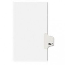 Avery® Individual Legal Dividers Avery® Style, Letter Size, Side Tab #207 (82423) - 1 Printed Tab(s) - Digit - Exhibit 207 - 8.5