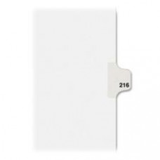 Avery® Individual Legal Dividers Avery® Style, Letter Size, Side Tab #216 (82432) - 1 Printed Tab(s) - Digit - Exhibit 216 - 8.5