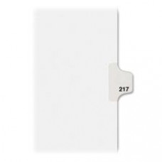Avery® Individual Legal Dividers Avery® Style, Letter Size, Side Tab #217 (82433) - 1 Printed Tab(s) - Digit - Exhibit 217 - 8.5