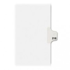 Avery® Individual Legal Dividers Avery® Style, Letter Size, Side Tab #218 (82434) - 1 Printed Tab(s) - Digit - Exhibit 218 - 8.5