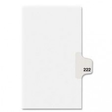 Avery® Individual Legal Dividers Avery® Style, Letter Size, Side Tab #222 (82438) - 1 Printed Tab(s) - Digit - Exhibit 222 - 8.5