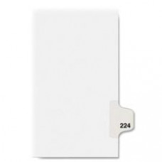 Avery® Individual Legal Dividers Avery® Style, Letter Size, Side Tab #224 (82440) - 1 Printed Tab(s) - Digit - Exhibit 224 - 8.5