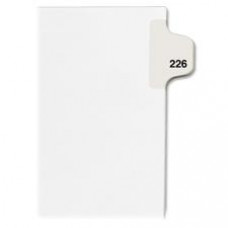 Avery® Individual Legal Dividers Avery® Style, Letter Size, Side Tab #226 (82442) - 1 Printed Tab(s) - Digit - Exhibit 226 - 8.5