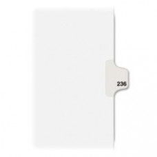 Avery® Individual Legal Dividers Avery® Style, Letter Size, Side Tab #236 (82452) - 1 Printed Tab(s) - Digit - Exhibit 236 - 8.5