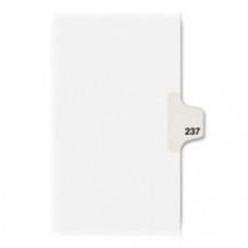 Avery® Individual Legal Dividers Avery® Style, Letter Size, Side Tab #237 (82453) - 1 Printed Tab(s) - Digit - Exhibit 237 - 8.5