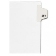 Avery® Individual Legal Dividers Avery® Style, Letter Size, Side Tab #251 (82467) - 1 Printed Tab(s) - Digit - Exhibit 251 - 8.5