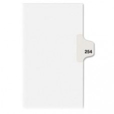 Avery® Individual Legal Dividers Avery® Style, Letter Size, Side Tab #254 (82470) - 1 Printed Tab(s) - Digit - Exhibit 254 - 8.5