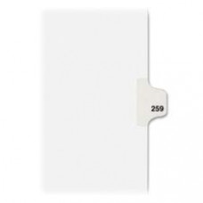 Avery® Individual Legal Dividers Avery® Style, Letter Size, Side Tab #259 (82475) - 1 Printed Tab(s) - Digit - Exhibit 259 - 8.5