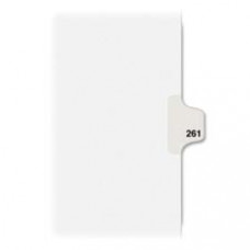 Avery® Individual Legal Dividers Avery® Style, Letter Size, Side Tab #261 (82477) - 1 Printed Tab(s) - Digit - Exhibit 261 - 8.5
