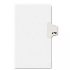 Avery® Individual Legal Dividers Avery® Style, Letter Size, Side Tab #270 (82486) - 1 Printed Tab(s) - Digit - Exhibit 270 - 8.5
