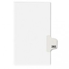 Avery® Individual Legal Dividers Avery® Style, Letter Size, Side Tab #282 (82498) - 1 Printed Tab(s) - Digit - Exhibit 282 - 8.5