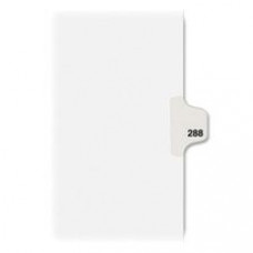 Avery® Individual Legal Dividers Avery® Style, Letter Size, Side Tab #288 (82504) - 1 Printed Tab(s) - Digit - Exhibit 288 - 8.5