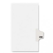Avery® Individual Legal Dividers Avery® Style, Letter Size, Side Tab #298 (82514) - 1 Printed Tab(s) - Digit - Exhibit 298 - 8.5