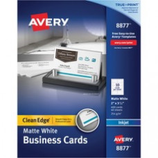 Avery® Clean Edge(R) Business Cards, Matte, Two-Sided Printing, 400 Cards (8877) - 2
