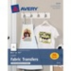 Avery® Printable T-Shirt Transfers, For Use on Light Fabrics, Inkjet Printers, 18 Paper Transfers (8938) - Letter - 8 1/2