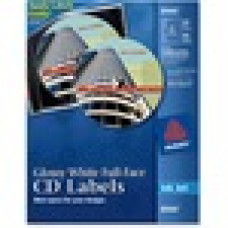 Avery® CD Labels - - LengthCircle - Inkjet - White - 20 / Pack