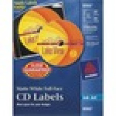 Avery® CD Labels, Print to the Edge, Permanent Adhesive, Matte, 40 Disc Labels and 80 Spine Labels (8960) - - LengthCircle - Inkjet - White - 40 / Pack
