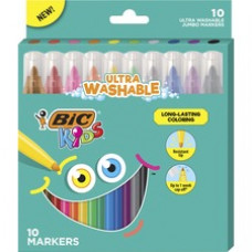 BIC Jumbo Coloring Markers - Multicolor - 10 / Pack