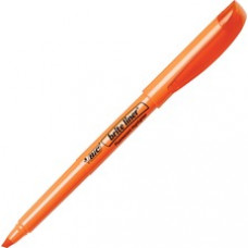 BIC Brite Liner Highlighters - Chisel Marker Point Style - Orange Water Based Ink - 12 / Dozen