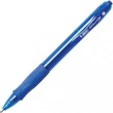 BIC Retractable Bold Ballpoint Pens - Bold Pen Point - 1.6 mm Pen Point Size - Refillable - Blue - Blue Barrel - 36 / Box