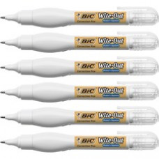 Wite-Out Shake 'N Squeeze Correction Pen - Tip Applicator - 8 mL - White - 6 / Box