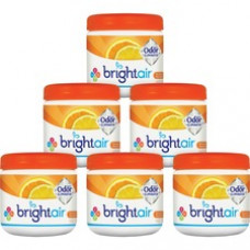 Bright Air Super Odor Eliminator Air Freshener - 14 fl oz (0.4 quart) - Fresh Lemon, Mandarin Orange - 60 Day - 6 / Carton
