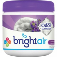 Bright Air Super Odor Eliminator Air Freshener - 14 oz - Lavender, Fresh Linen - 60 Day - 1 / Each