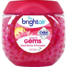 Bright Air Scent Gems Odor Eliminator - Beads - 10 oz - Island Nectar, Pineapple - 45 Day - 1 Each