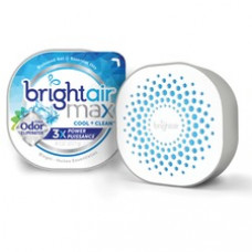 Bright Air Max Scented Gel Odor Eliminator - Gel - 8 oz - Cool Clean - 6 / Carton - Odor Neutralizer, Phthalate-free, Paraben-free, BHT Free, Bio-based, Formaldehyde-free, NPE-free