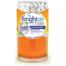 Bright Air Bright Air Max Odor Eliminator - Liquid - 4 fl oz (0.1 quart) - Citrus Burst - 1 Each - Phthalate-free, BHT Free, Odor Neutralizer, Paraben-free, Formaldehyde-free, NPE-free, Triclosan-free