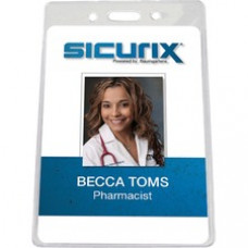 SICURIX Vertical ID Badge Holder - 3.9