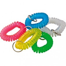 Baumgartens Plastic Wrist Coil Key Chains - 1 Each - Assorted