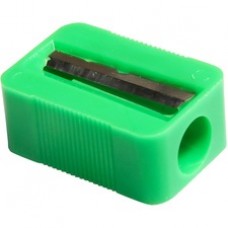 Baumgartens 1-hole Plastic Pencil Sharpener - 1 Hole(s) - Plastic - Assorted