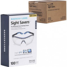 Bausch + Lomb Sight Savers Lens Cleaning Tissues - For Reading Glasses, Eyeglasses, Monitor, Camera Lens - Anti-fog, Anti-static, Pre-moistened, Silicone-free, Individually Wrapped - 100 / Box - 1000 / Carton - Multi