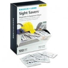 Bausch & Lomb Sight Savers XL Equipment Wipes - Wipe - 100 / Box