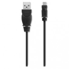 Belkin USB Cable - 6 ft USB Data Transfer Cable - Type A USB - Micro Type B USB - Black - 1 Pack