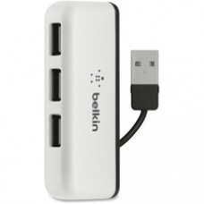 Belkin 4-Port Travel Hub - USB - External - 4 USB Port(s) - 4 USB 2.0 Port(s) - Mac