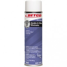 Betco Smoke And Odor Eliminator Air Freshener, Spring Renewal, 16 Oz, Pack Of 12 - Aerosol - 500 Sq. ft. - 16 fl oz (0.5 quart) - Spring & Renewal - 12 / Case